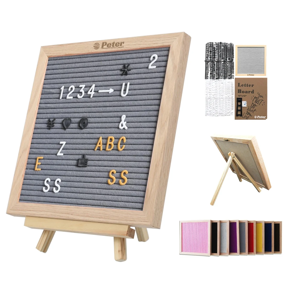 Felt Letter Board With Stand 1