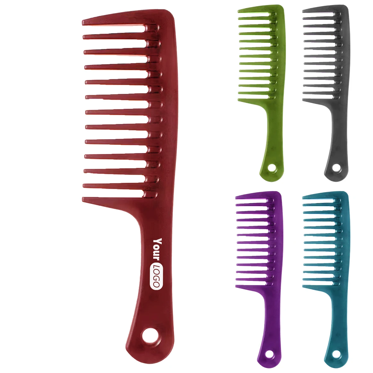 Plastic Wide Tooth Detangling Comb 1