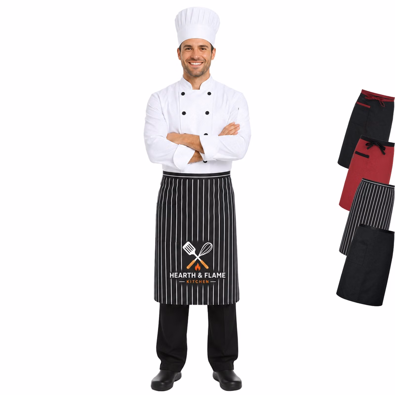 10 oz. High Density Striola fabric Waist Aprons w/ Pocket