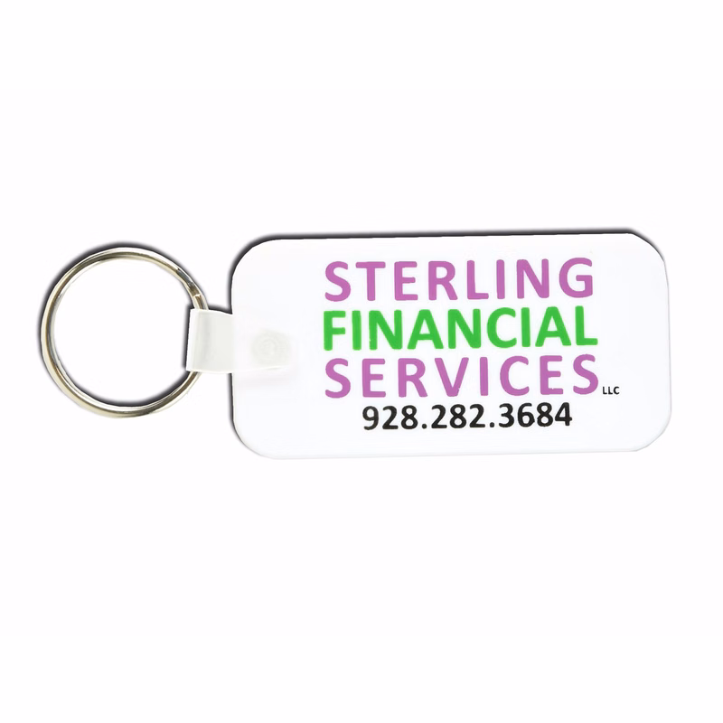 1.5 inch 2-D PVC KEY TAGS