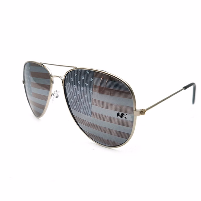 American Flag Metal Sunglasses