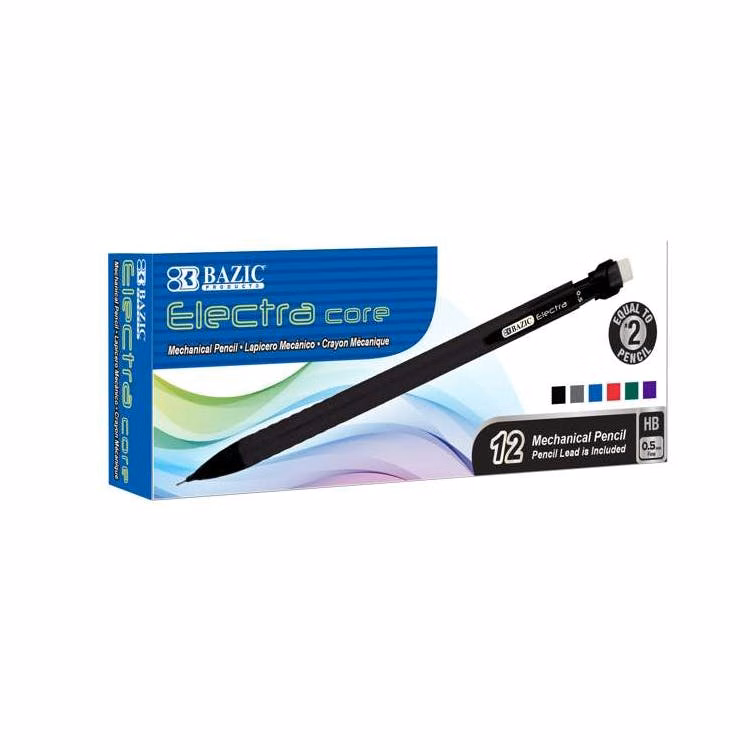 Mechanical Pencils Assorted 0.5mm 12pk