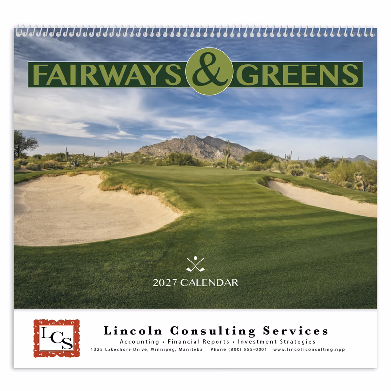 Good Value™ Fairways & Greens - Spiral Calendar