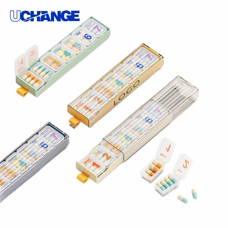 Health 7-Compartment Medicine Dispensing Box Organizer