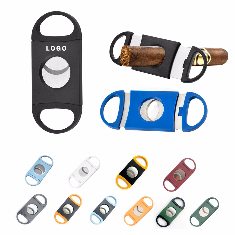 Double Blade Cigar Clipper with Ring Grips