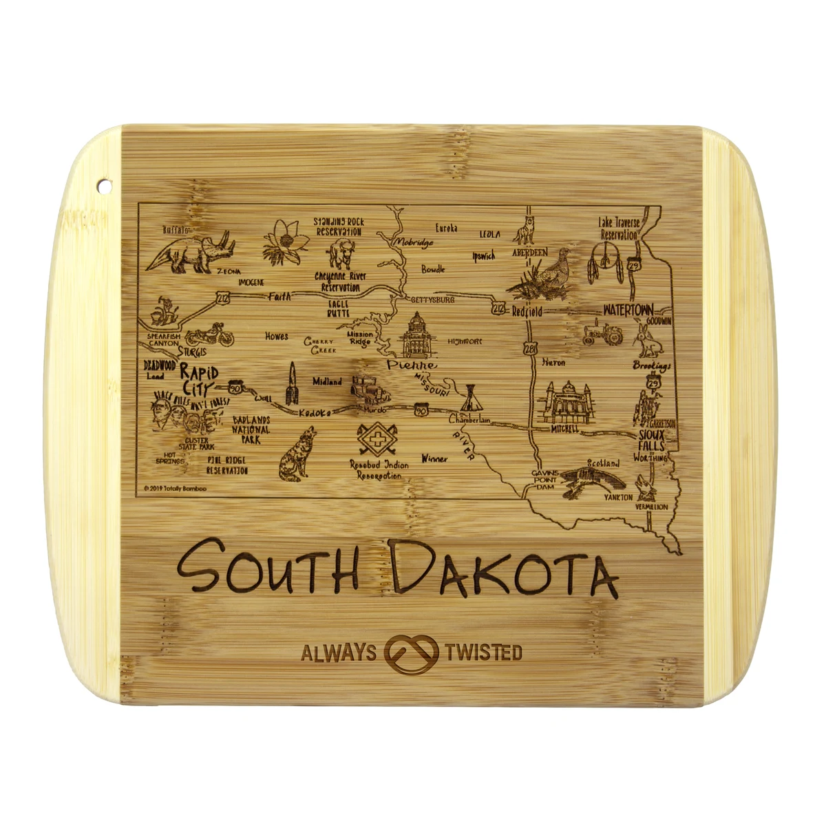 A Slice of Life South Dakota Serving & Cutting Board 1