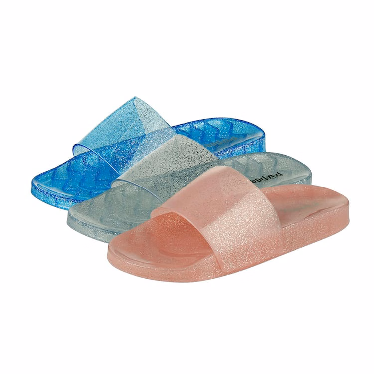 Girls' Open Toe Jelly Slides - Sizes 11-3 Age 4-8 Years