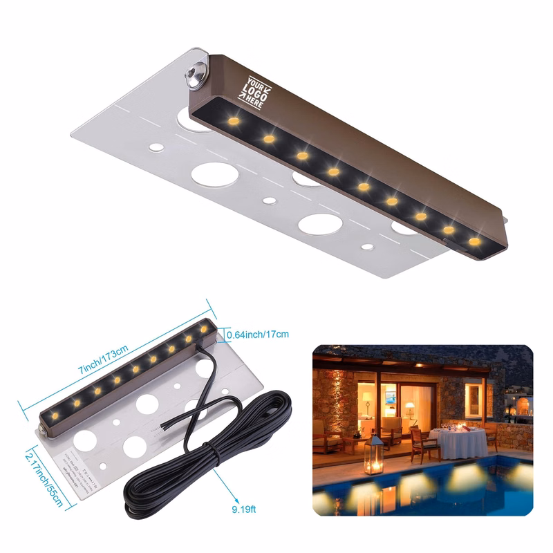 2.5W 2700K 12-36V Outdoor Fence Backyard Step Hardscape Paver 7 Inch LED Light
