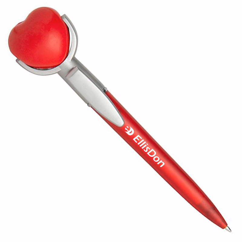Heart Specialty Pen w/Squeeze Topper