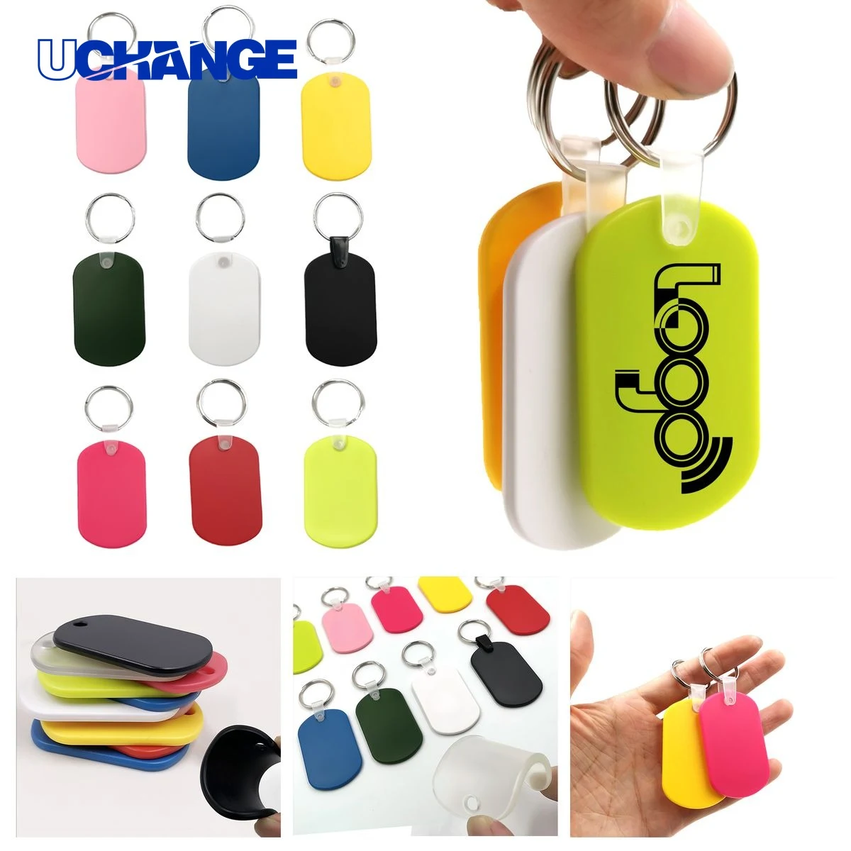 Lightweight PVC Name Tag for Pets and Keys 1