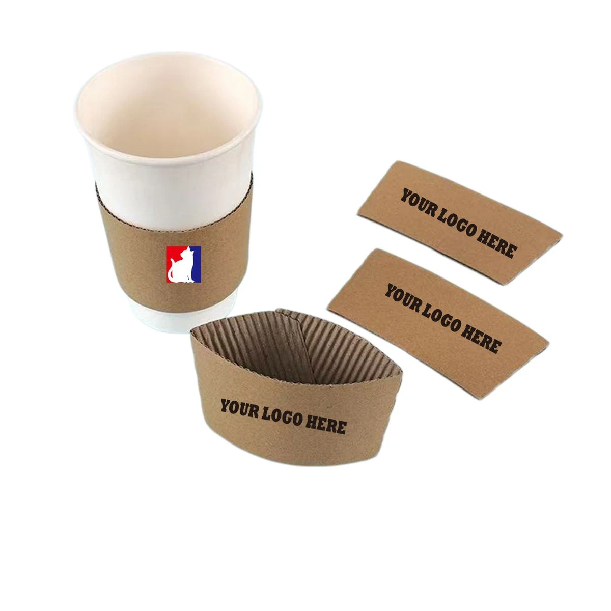 Kraft Corrugated Cup Sleeve 1