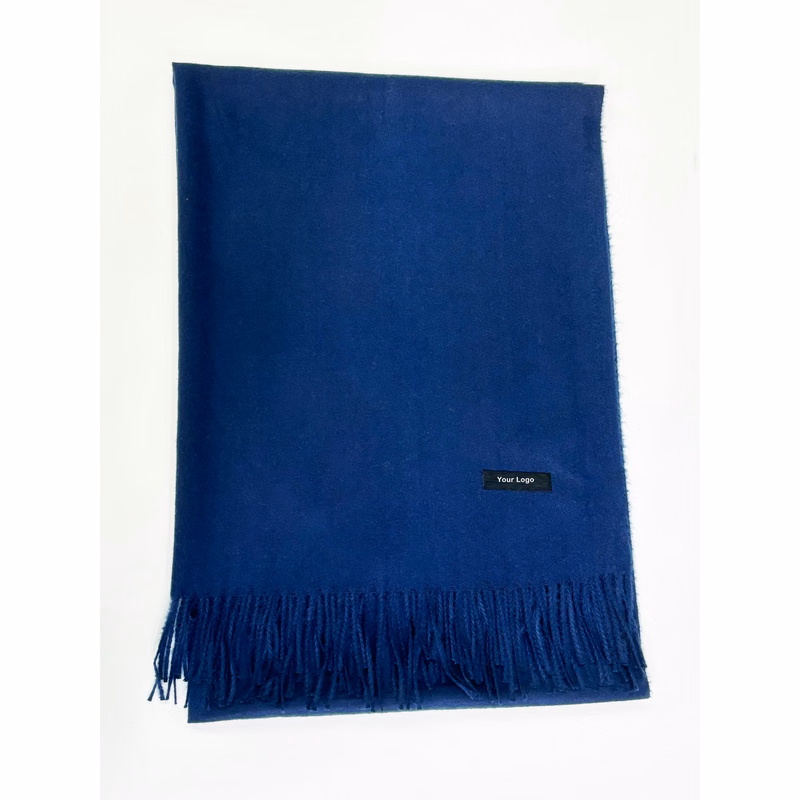 100% Polyester Blue Scarf