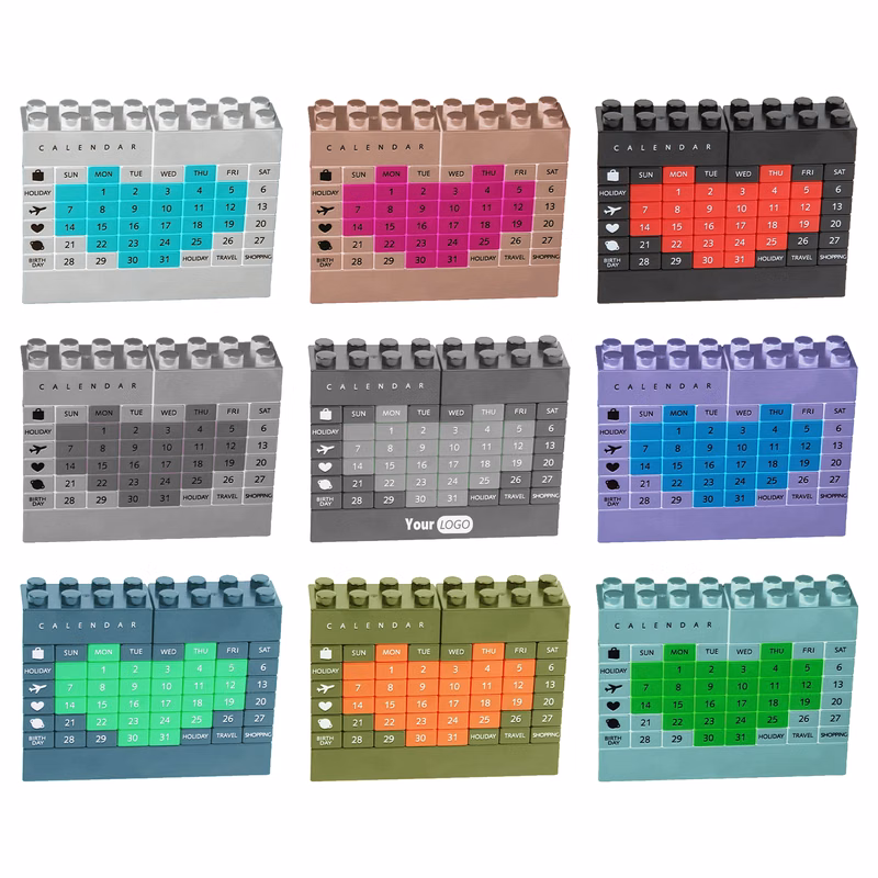 Plastic Creative Modular Block Calendar