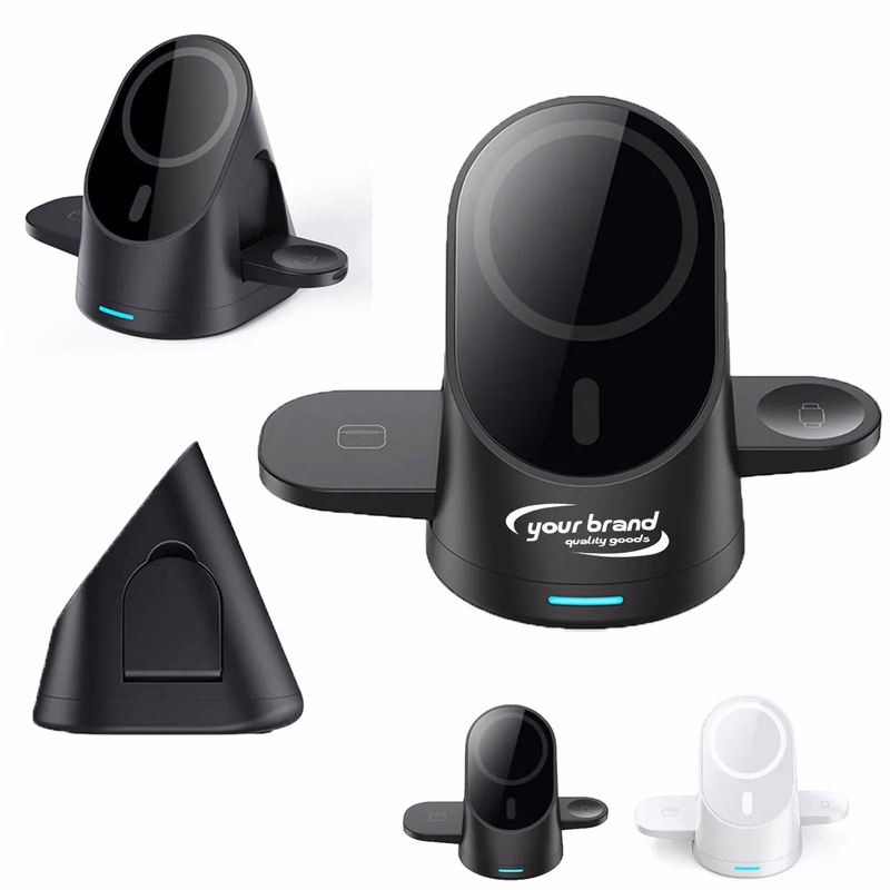 3in1 Wireless Charging Station Multiple Devices Fast Charger