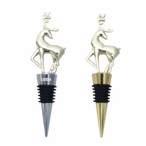 Charming Deer Wine Stopper Cork for Nature Inspired Wine Enthusiasts