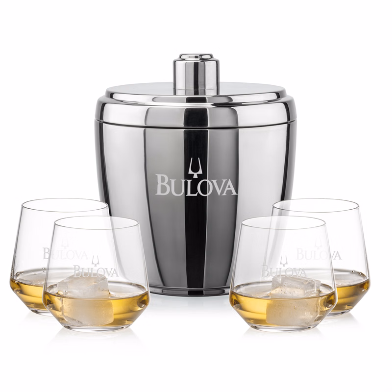 Pescara Ice Bucket & Tucson On-the-Rocks Set