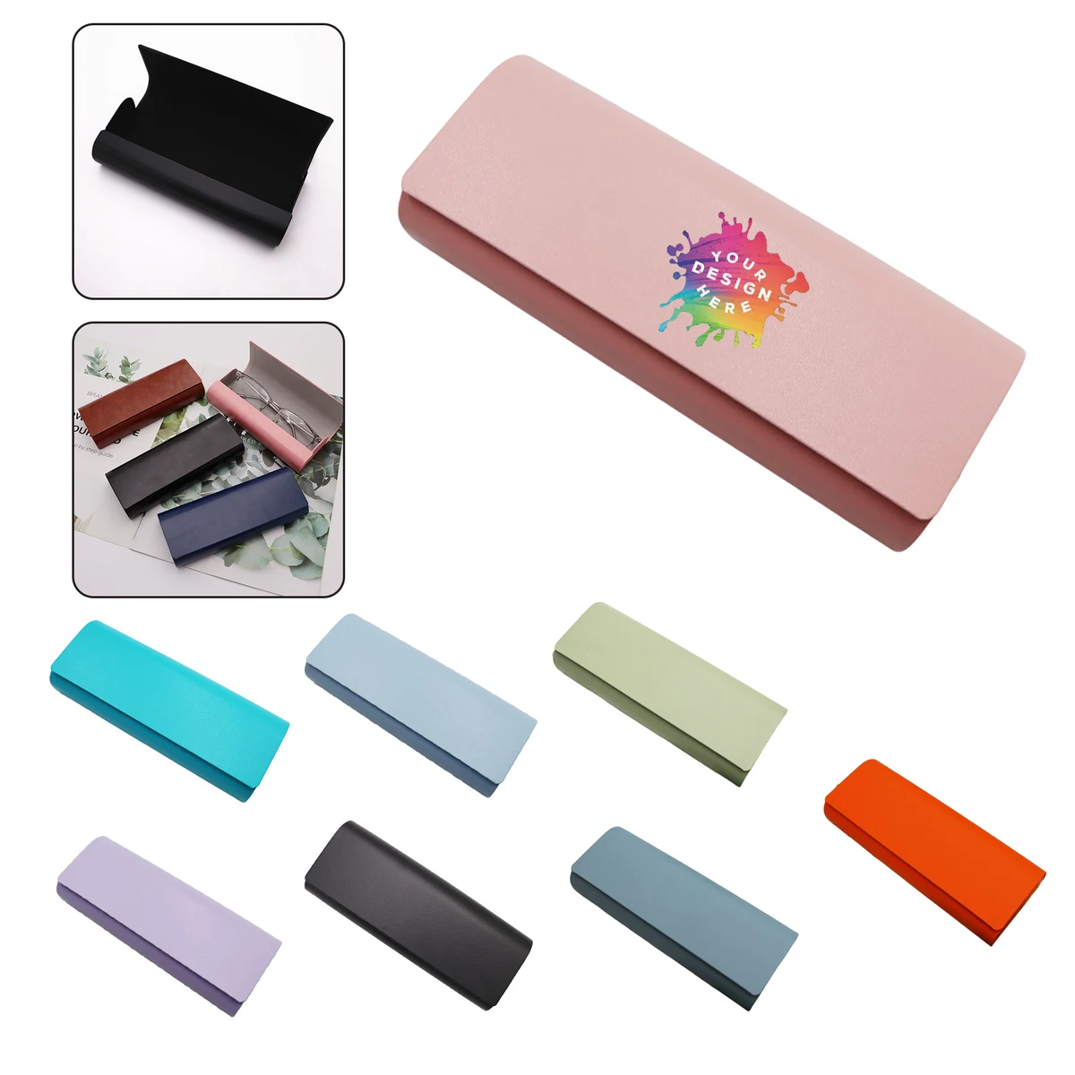 Custom Minimalist Hard Eyeglass Case for School Office 1