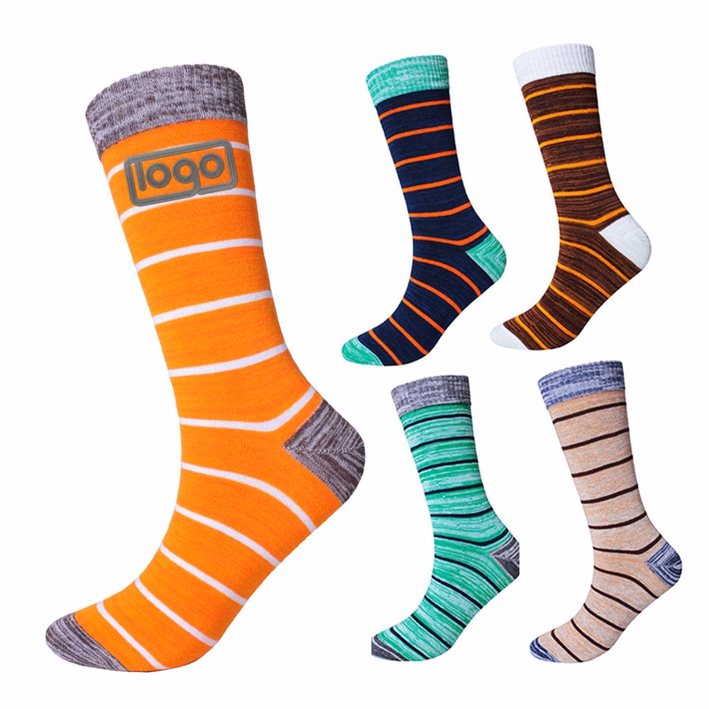 Cotton Knee-High Striped Socks