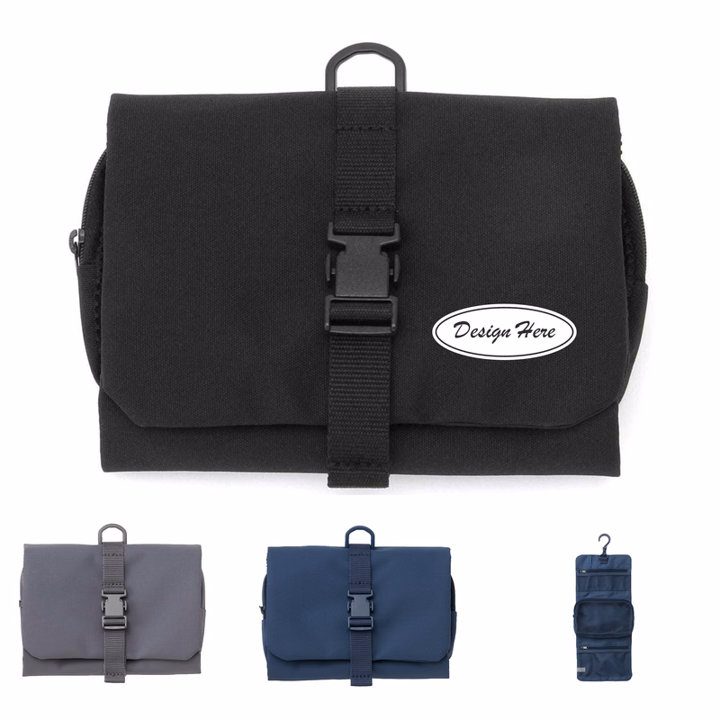 Polyester Toiletry Bag with Mesh Pockets