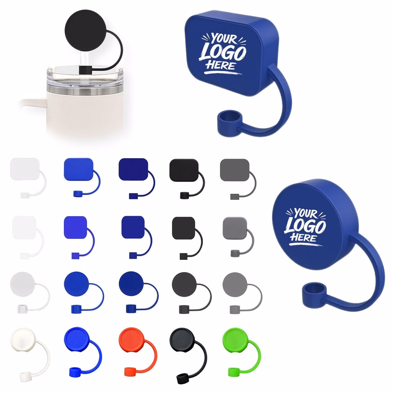 Silicone Straw Cover Cap Dust Guard With Multiple Shape Opti