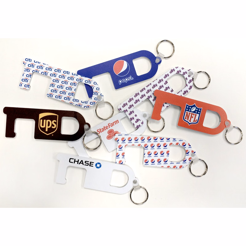 Germ A' Fob Safety Device Key Ring 1.75" high x 5 wide"