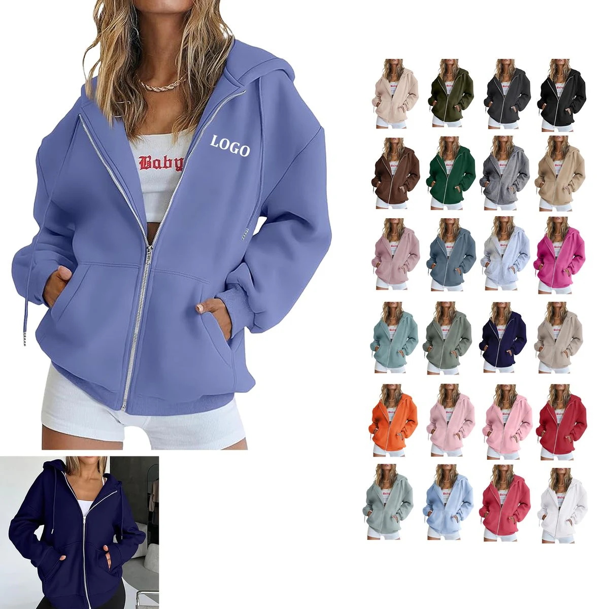 Zip Up Hoodies 1