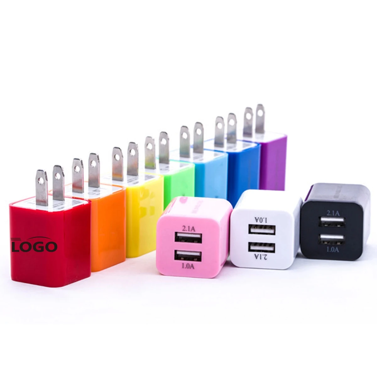 Dual USB Power Adapter Charger With Custom Logo 1