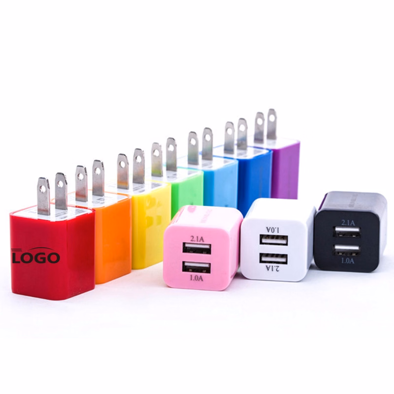 Dual USB Power Adapter Charger With Custom Logo
