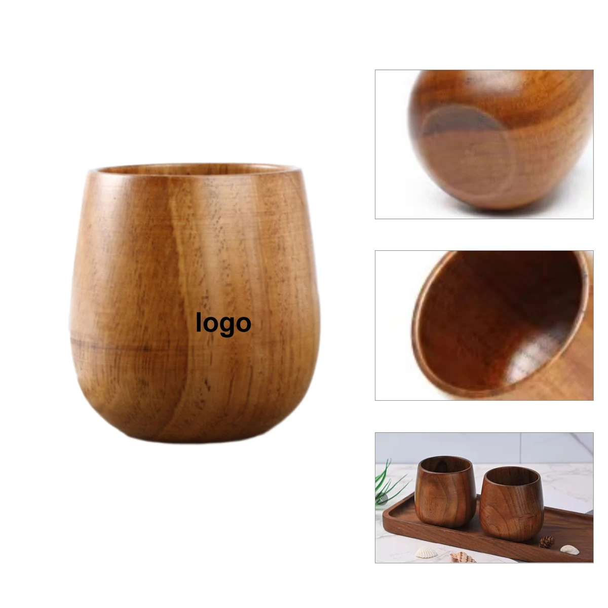 Wood Sake Cup 1
