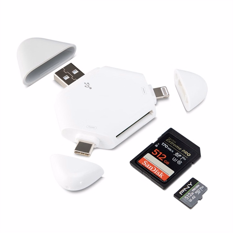 Triangle SD TF 5-in-1 card reader
