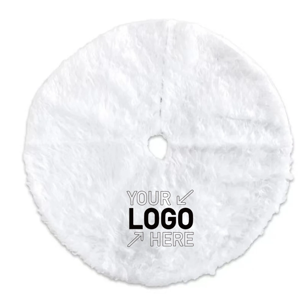 30'' Christmas White Tree Skirt 1