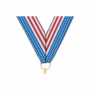 0.875" x 30" American Flag Snap Clip Stock Ribbon