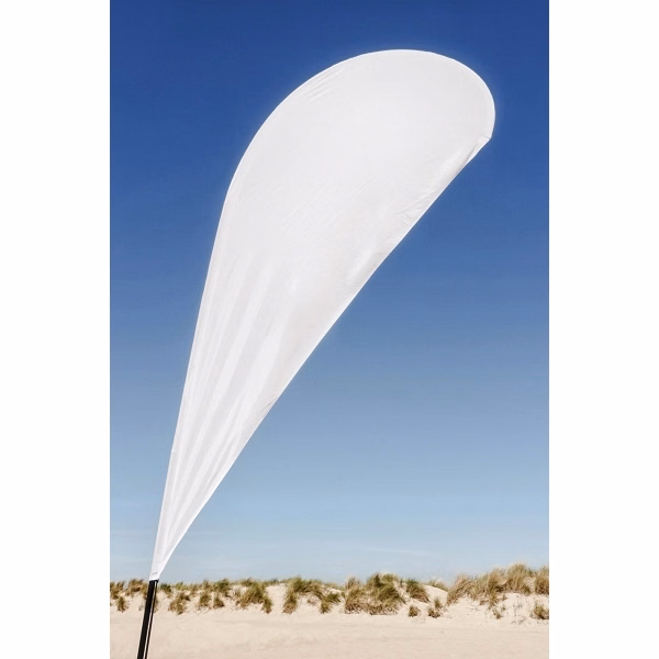 Blank 200D Nylon Teardrop Flags 8.5' x 3.5'
