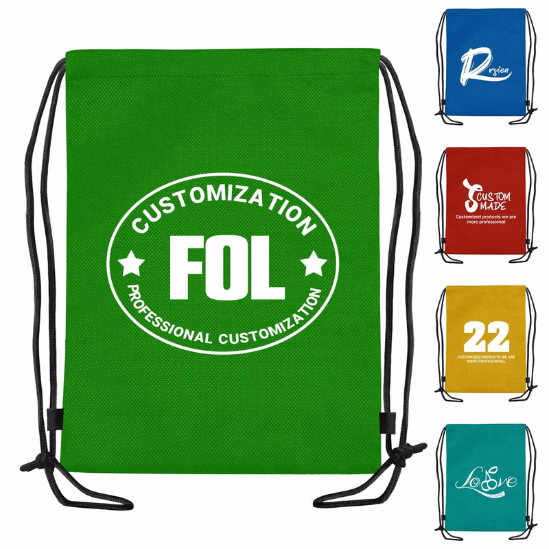 Non-woven Backpack Bag With Drawstring