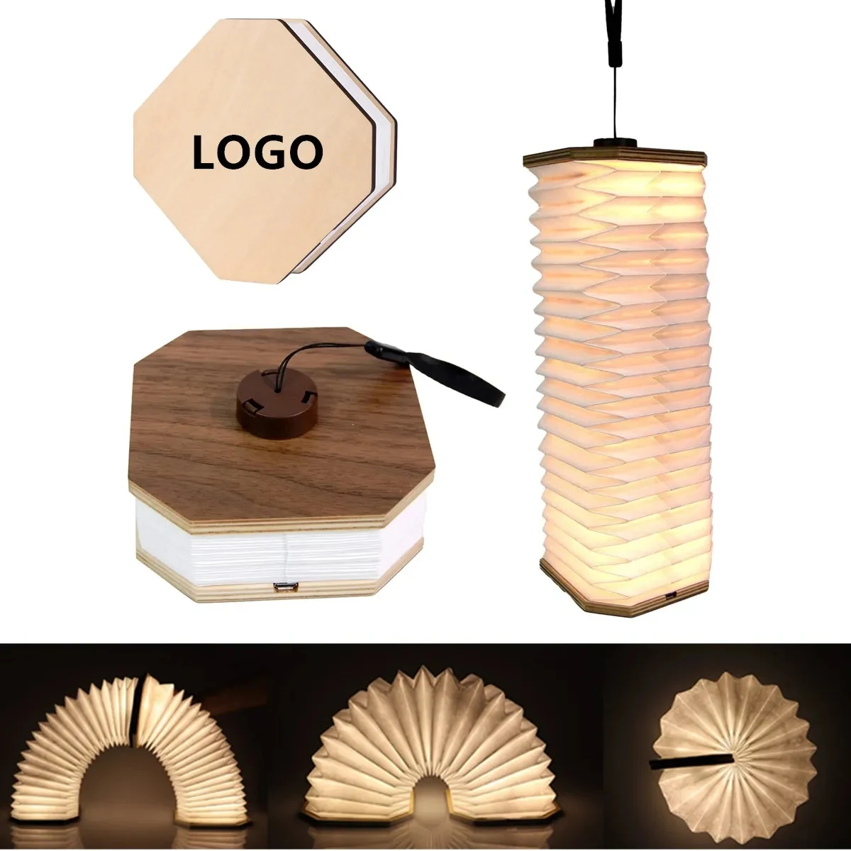 Novelty Organ Folding Book Lamp 1