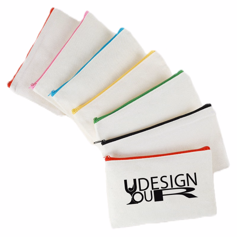 Canvas Colorful Zipper Bags