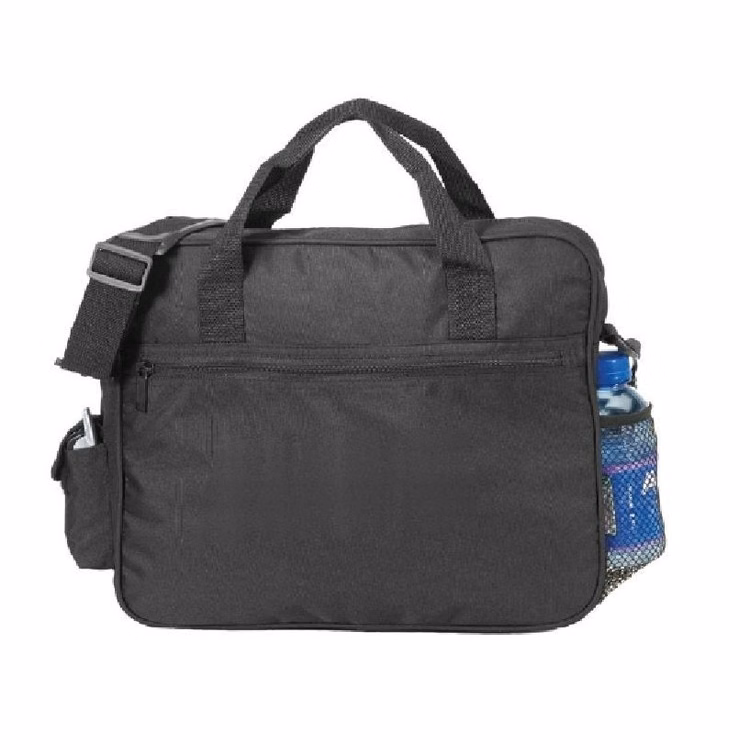 Deluxe Business Portfolio w/Cell Phone Pocket, Bottle Holder