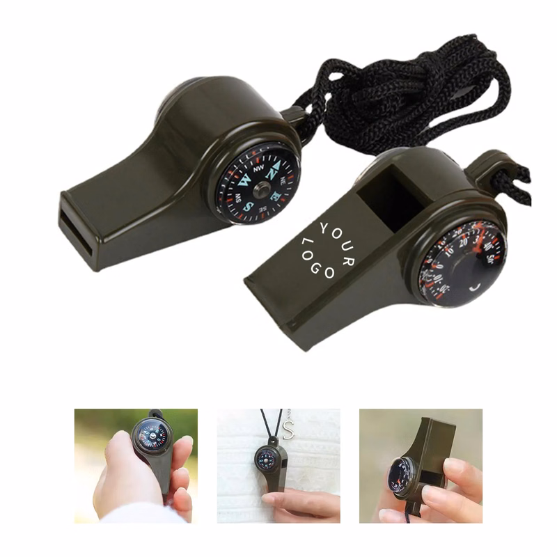 3-in-1 Outdoor Survival Whistle with Compass