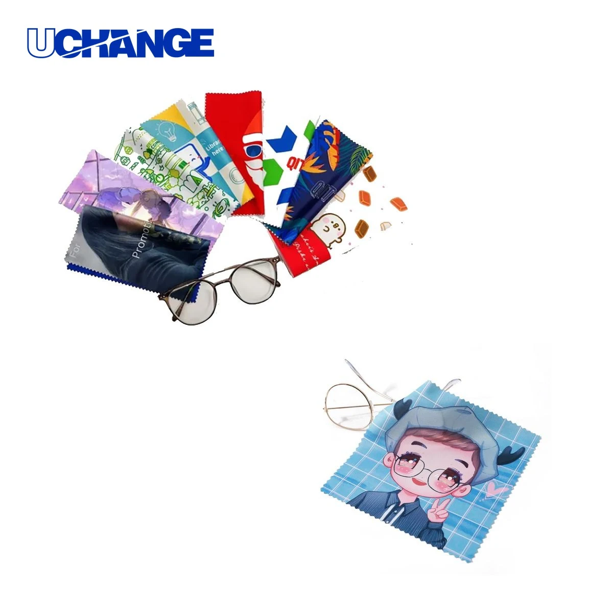 Full Color Ultra-Fine Fiber Glasses Cleaning Cloth Wiper 1