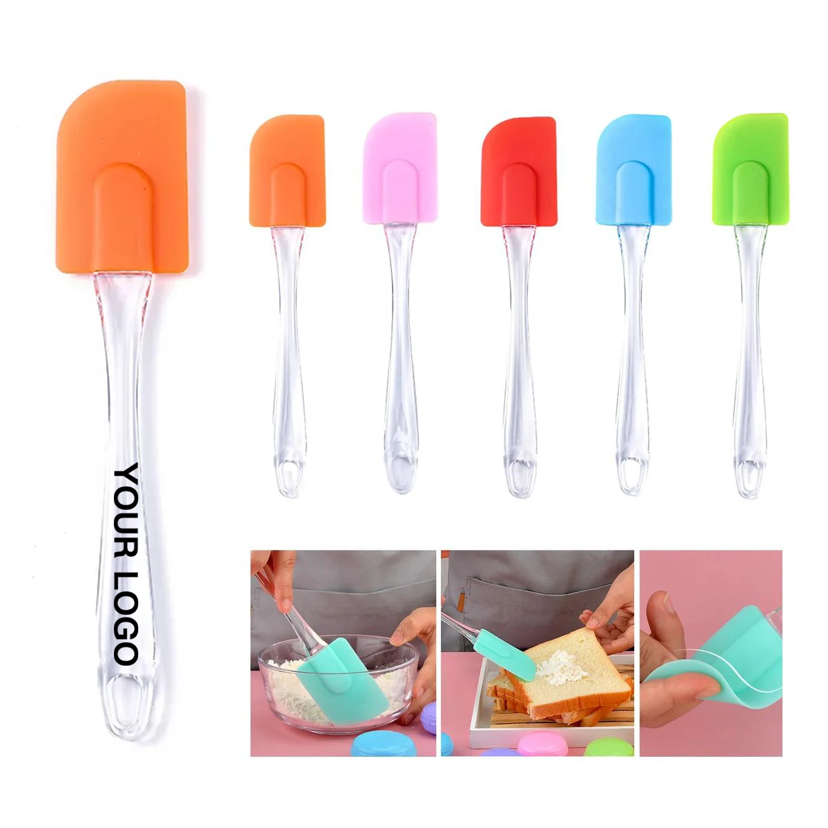 Non Stick Silicone Spatulas for Mixing and Scraping 1