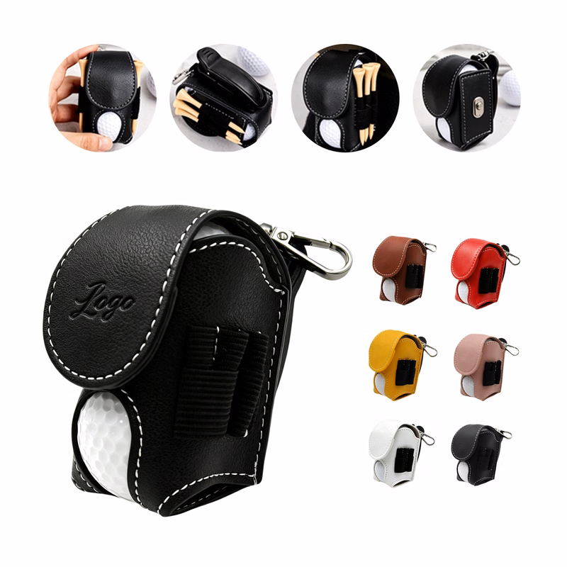 Golf Ball Carry Pouch with Clip