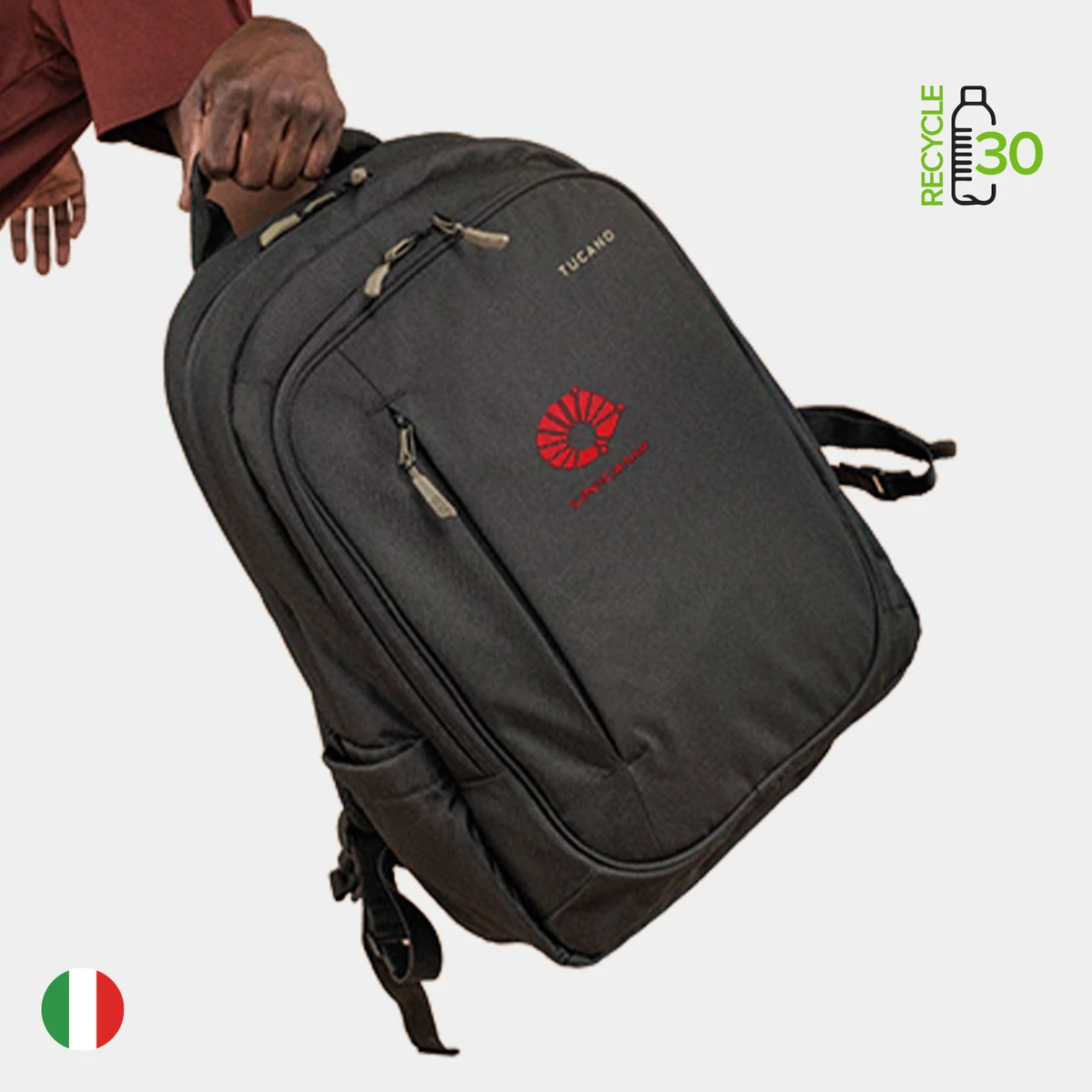 TUCANO® - Italy BIZIP Recycled Anti-Gravity System Executive Backpack 1