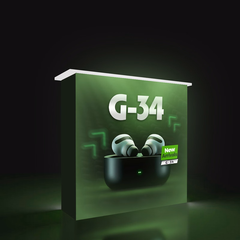 SEG Backlit Promotional Pop-Up Counter- Graphic + Hardware