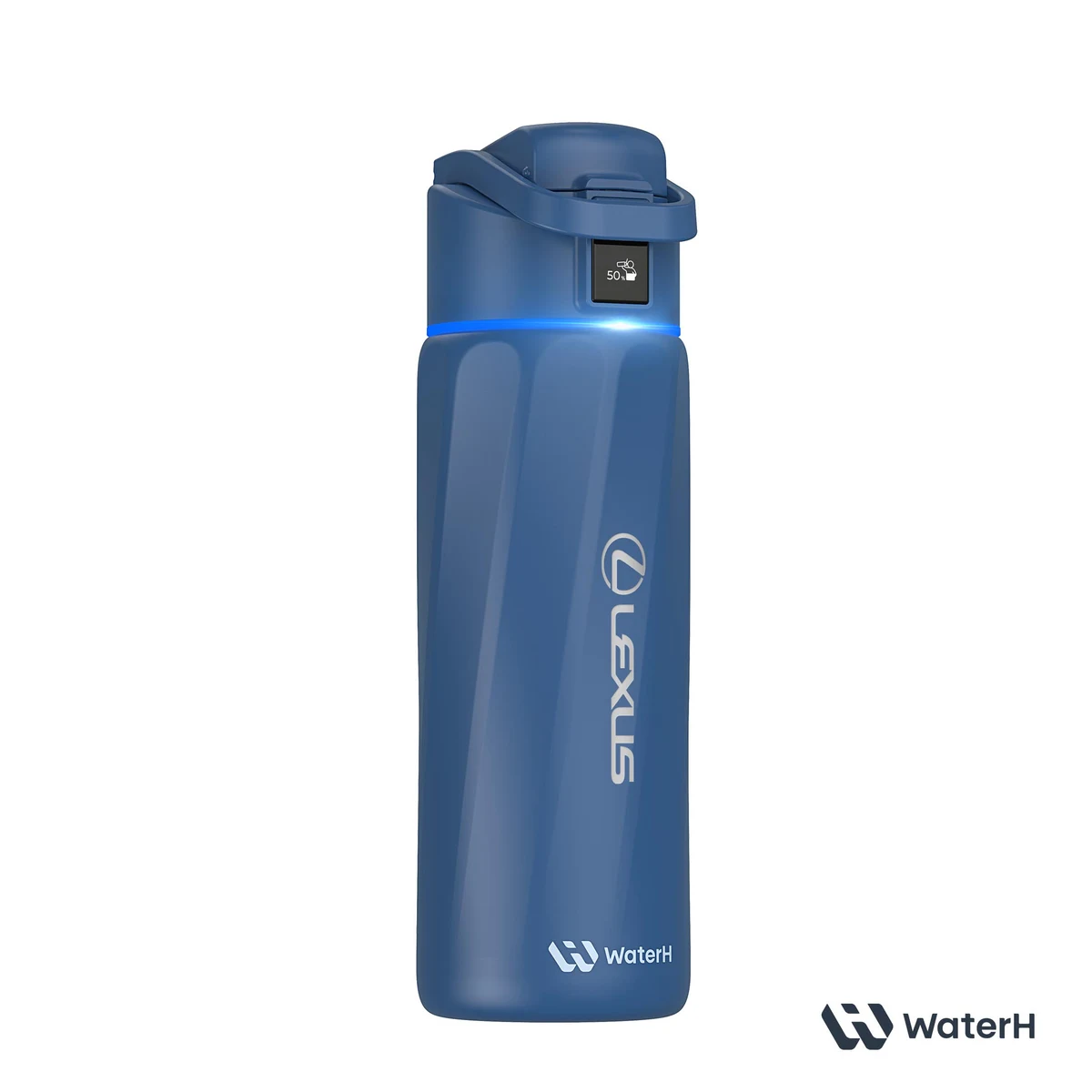 Water H® Boost Chug Lid Smart Bottle - 24oz, custom water bottle with logo imprint 1