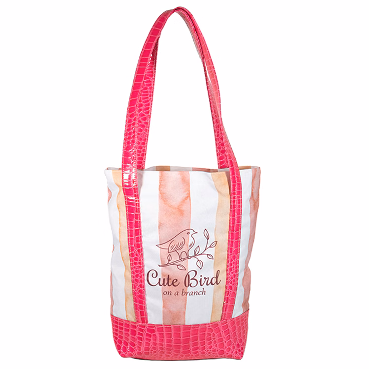 Medium Tall Bottom Full Wrap Bottom Reinforcement Tote (16"H x 14"W x 4"D)