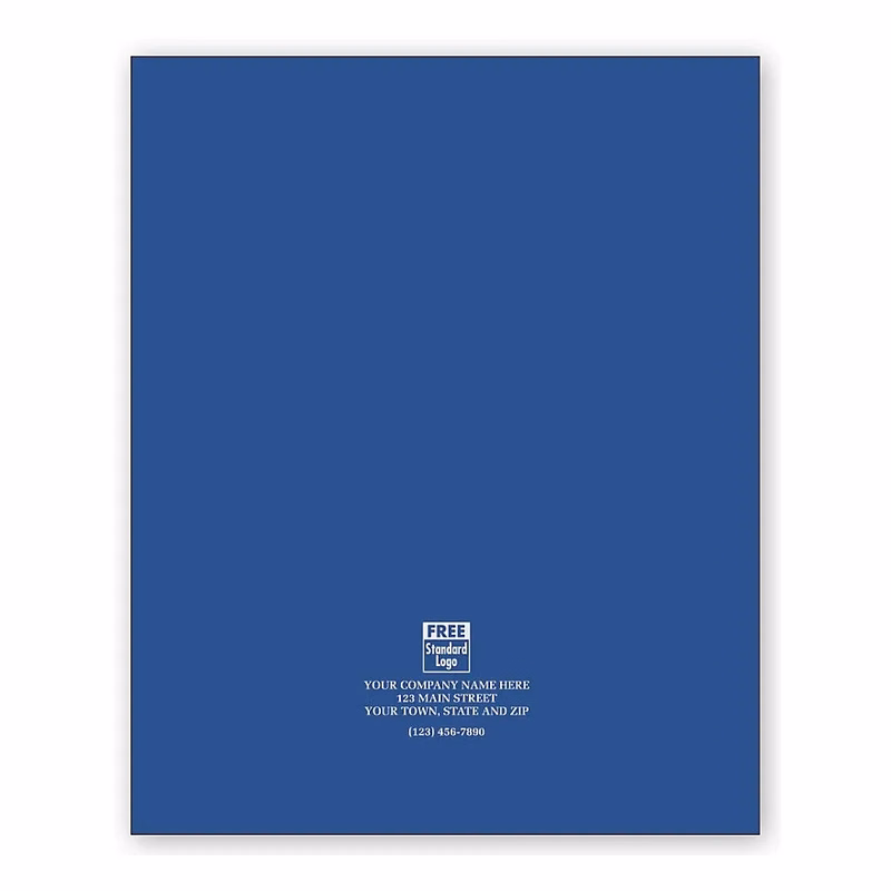 Reinforced Presentation Folders, Continuous Pocket