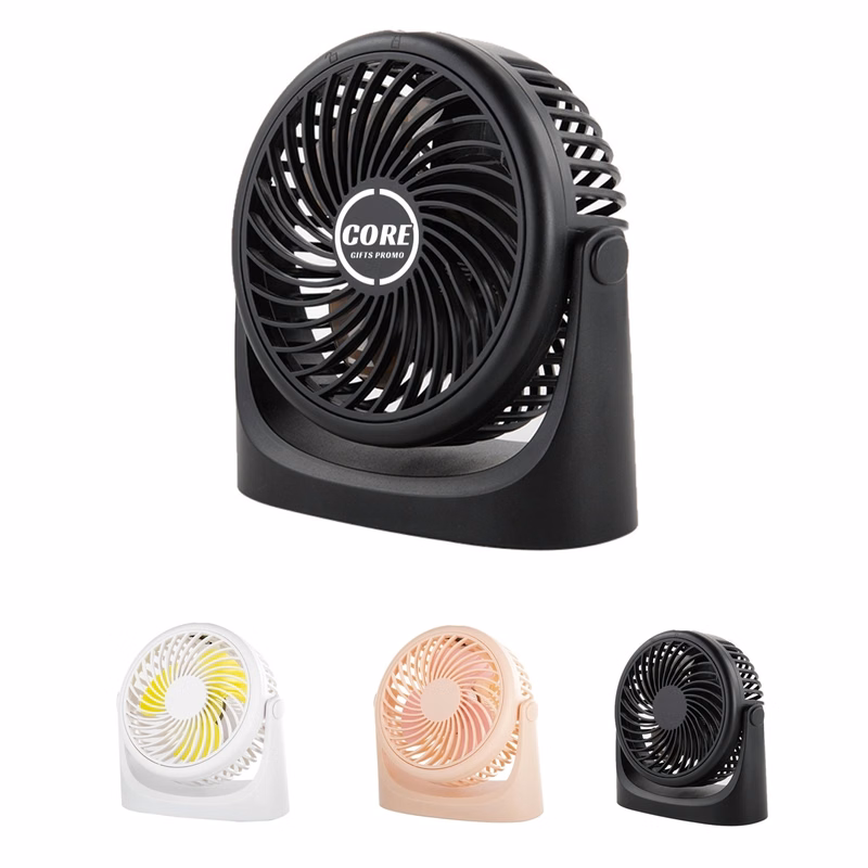 4000Mah Desk Portable Table Fans 360 Rotation