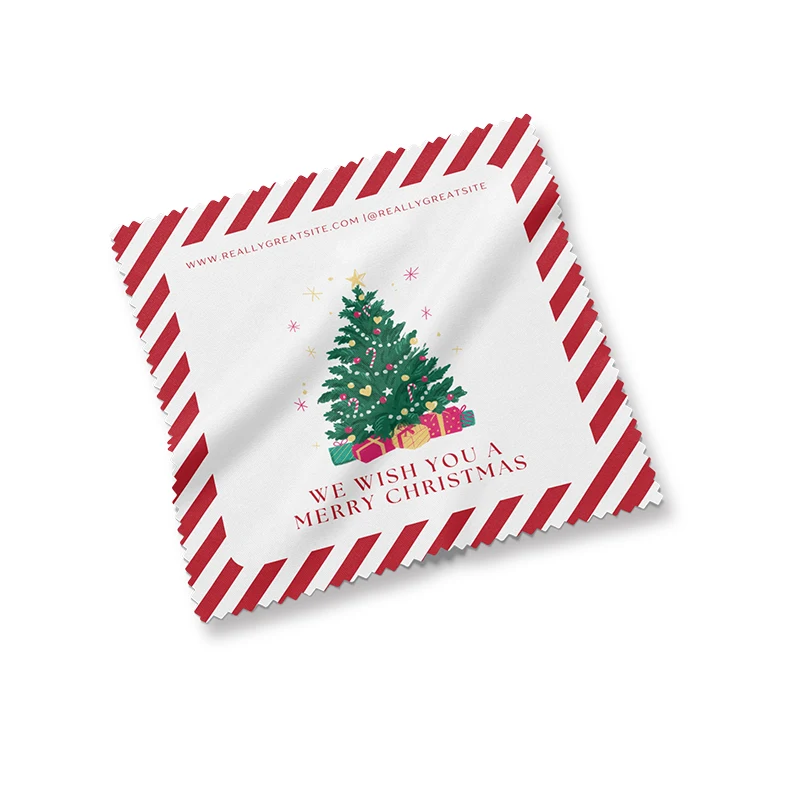 8"x 8" Custom Full Color Microfiber Cleaning Cloth 1