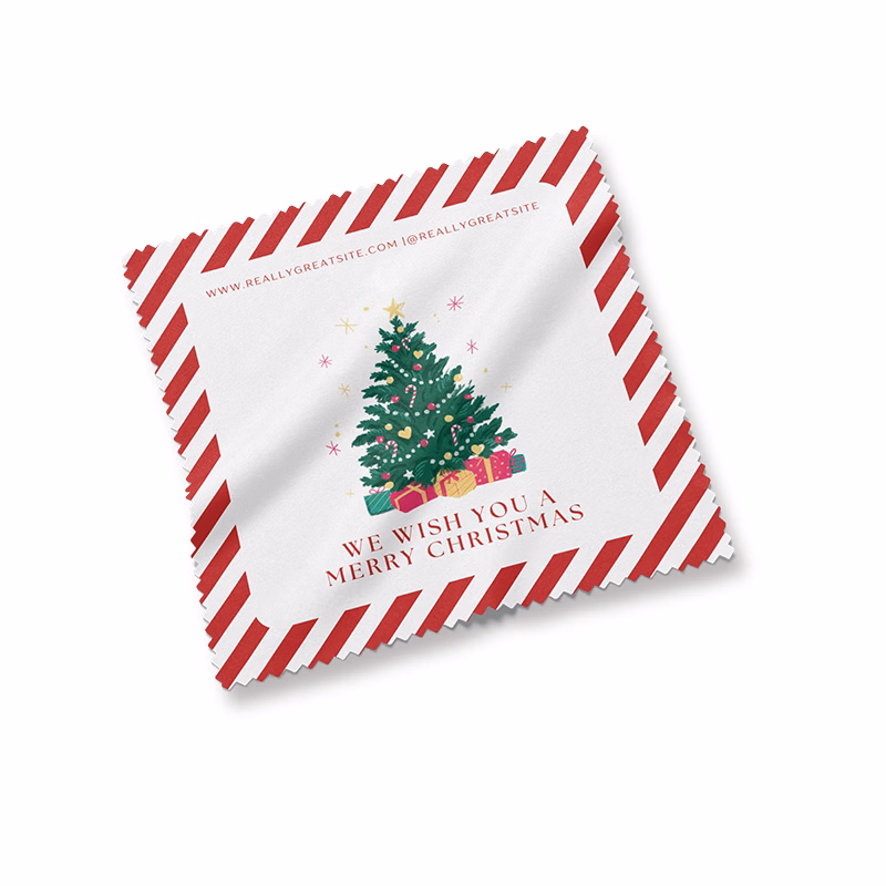 8"x 8" Custom Full Color Microfiber Cleaning Cloth