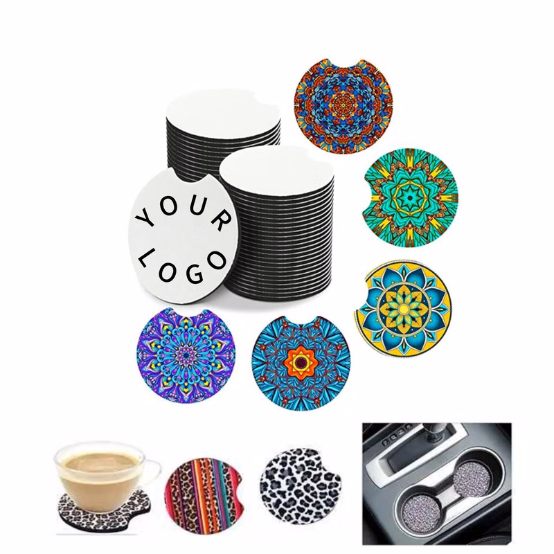 Customizable Chloroprene Rubber Coasters for Sublimation